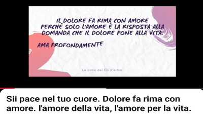 amore e dolore