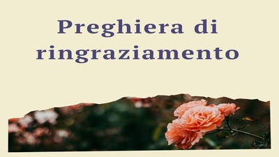 preghiera di ringraziamento per sito